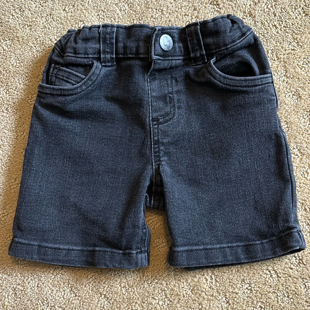 Toddler Boys Garanimals Black Denim Shorts Size 2T